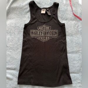 Harley-Davidson Black Tank Top Size Large USA Made
